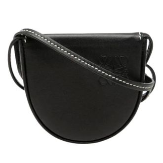 Loewe Pre-owned Heel Pouch - Dames - Pre-owned - Zwart - Maat: ONE Size Leer