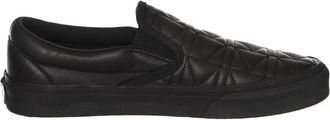 Vans Quilted Slip-On - Heren - Sneakers - Zwart - 35 EU - Leer - Schoenen