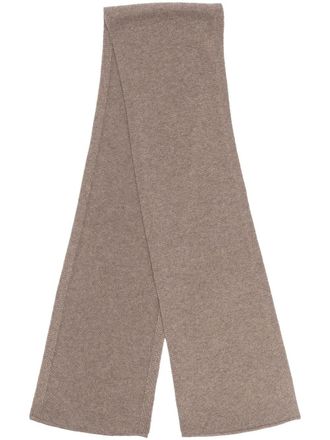 Boglioli fine-knit cashmere scarf - Neutrals