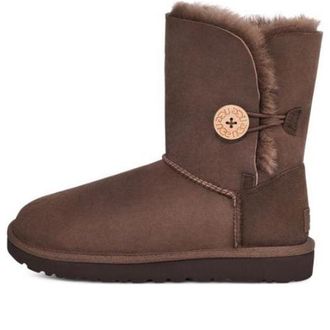 UGG (WMNS) UGG Bailey Button II Brown 1016226-BCDR