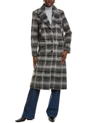 NVLT Nvlt Brushed Wool-Blend Boyfriend Coat