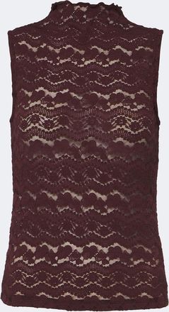 Veronica Beard Top Alora in jersey e pizzo