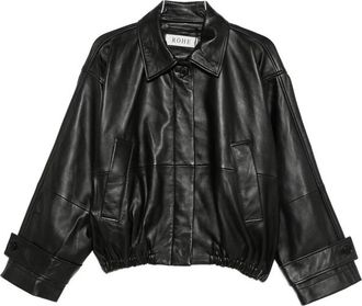 R&oacute;he Leather Blouson Jacket