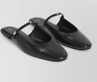 Celine leather ballerina mules