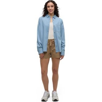 tentree Denim Sloan Shirt in Light Wash at Nordstrom, Size X-Large