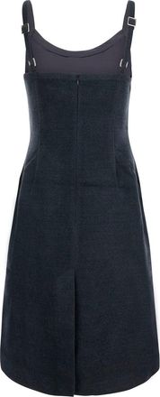 Shushu/Tong Floral-Appliqu&eacute;d Wool Dress - Gray