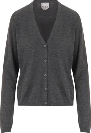 SA SU PHI Cashmere en Zijden Vest - Dames - Cashmere truien - Grijs - XL - Kasjmier - Truien & Vesten