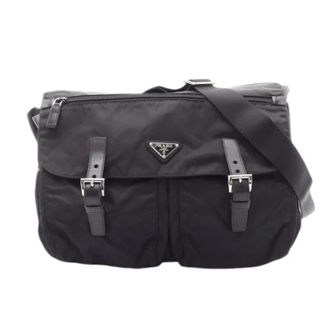 Prada unisex, Pre-owned, Zwart, Maat: ONE Size Leer