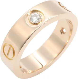 Cartier Gold Clear Pink Gold (18K) Band Ring (Pre-Owned)