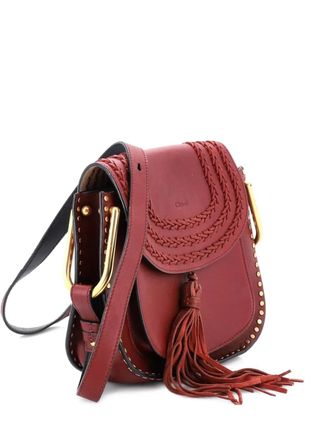 Chlo&eacute; Hudson Handbag Whipstitch Leather Medium crossbody bag - Red