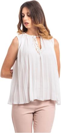 Liu Jo Klassieke Topstijl - Dames - Blouses - Wit - L - Polyester - Overhemden