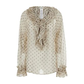 P.A.R.O.S.H. Blouses, female, Beige, Size: XS Pallina Blouse