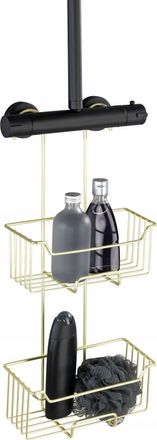 WENKO Milo Organizador De Ducha Negro Mate 55 Cm