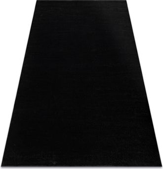 RugsX Rugsx - Alfombra Softy Llanura Color S&oacute;lido Negro Black 180x270 Cm