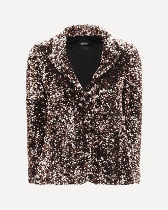 Ella Single-breasted Jacket with sequins Female 44