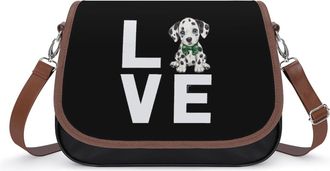 Generic I Love Dalmatian Puppy Dog Fashion Womens Crossbody Bags Novelty Handbag Shoulder Bag Purse