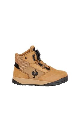 Strauss Murcia 6 Steel Toe Work Boot in Almond Brown/black at Nordstrom, Size 11.5