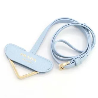 Prada Pre-owned Accessories, female, Blue, Size: ONE SIZE Pre-owned Leather Key-holder