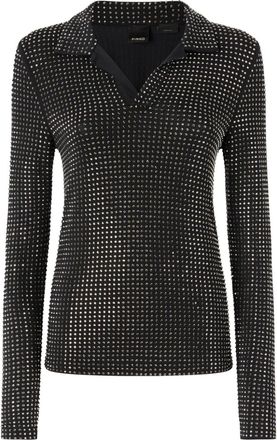 Pinko Kooser polo top - women - Elastane/Modal/Fabric - M - Black