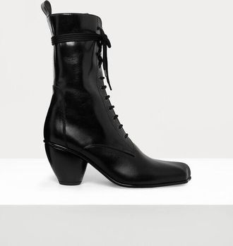 Vivienne Westwood Army Boot Leather Black 3-36 Women