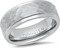 HMY Jewelry Tungsten Prism Band Ring in Silver at Nordstrom Rack, Size 11