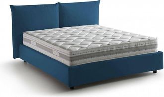 Talamo Italia Talamo Italia - Dmora - Cama Matrimonial Dbrunor, Cama Contenedor Con Revestimiento De Tela, 100% Made In Italy, Apertura Frontal, Con Colch&oacute;n Cm 160x