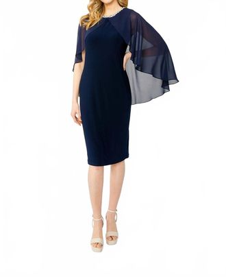 Joseph Ribkoff Knee-Length Sheath Dress In Midnight Blue