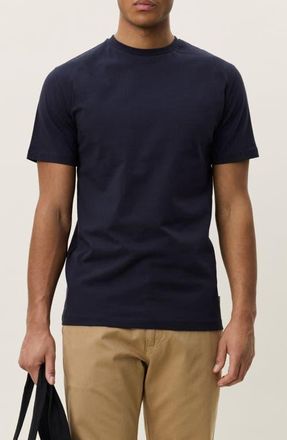 Les Deux Flower Organic Cotton Graphic T-Shirt in Dark Blue Night at Nordstrom, Size Xx-Large