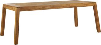 Beliani Mesa de jardín 8 personas de madera de acacia madera clara