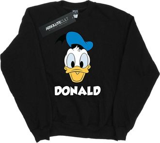 Disney Heren Donald Duck Gezicht Sweatshirt (Zwart)