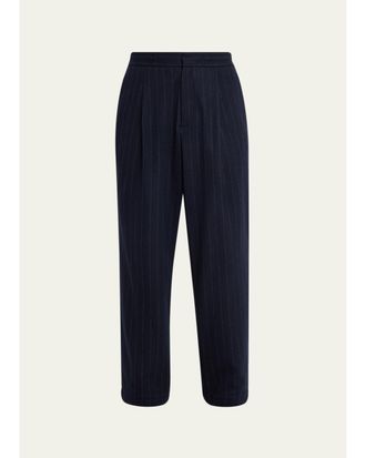Sease Mens Brushed Jersey Wool-Cashmere Joggers