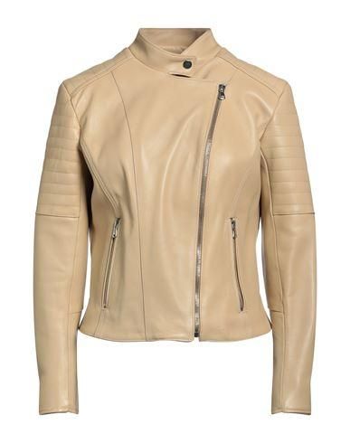 ★SCULPTOR★ Portrait Neck Faux Leather Jacket Taupe SC24A10 Portrait Neck Faux Leather Jacket Taupe – Sculptor