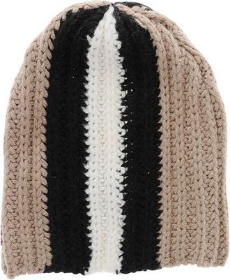 Dsquared2 Multicolor Striped Beanie Cap
