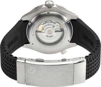 Gevril Group Mens Hudson Yards 48800R Swiss Automatic Sellita SW200 Watch - Black Stainless Steel - One Size