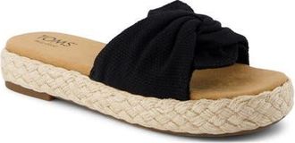 Toms Abby Plaftorm Slide Sandal in Black at Nordstrom, Size 6.5