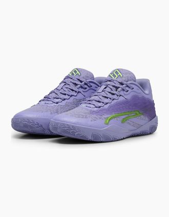 Puma Womens Womens Stewie 3 Lace Em Up Basketball Trainers - Purple - Size: 3.5