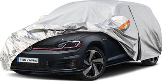 OEM Funda Impermeable Y Transpirable Para Coche, Protecci&oacute;n Exterior Contra La Lluvia Y El Sol Con Cremallera Y Forro De Algod&oacute;n, Compatible Con Golf, 308