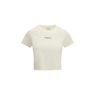 Maison Kitsun&eacute; Beige Katoenen T-Shirt