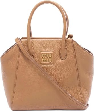Miu Miu Borsa tote Vitello Dino anni 2010 - Marrone