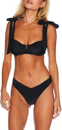 Beach Riot Blair Underwire Bikini Top in Black at Nordstrom Rack, Size Large