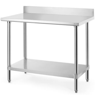 OEM Mesa De Pared Budget Line Con Estante Y Borde Atornillado 100x60x95 Cm