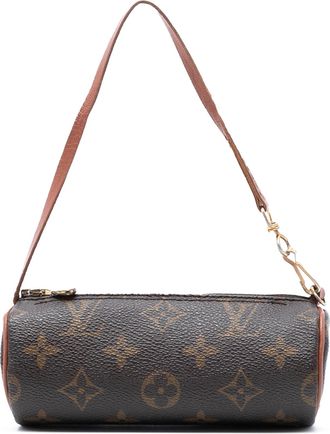 Louis Vuitton Pre-owned Womens Monogram Papillon Pochette - Dark Brown Textile - One Size