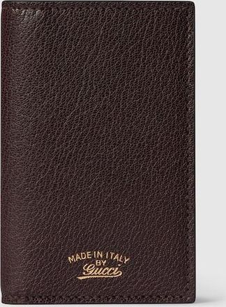Gucci Lira Card Case, Brown, Leather