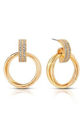Ettika Knot Pav&eacute; Drop Earrings in Gold at Nordstrom Rack