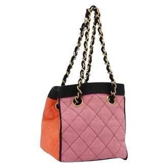 Chanel Pre-owned Shoulder Bags, female, Pink, Size: ONE SIZE Pre-owned Shoulder Bag