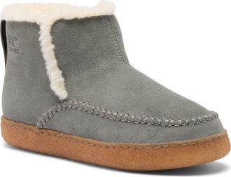 Sorel Nakiska III Faux Fur Lined Bootie in Quarry/gum 2 at Nordstrom, Size 10