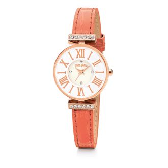 Folli Follie Womens Ladies Watch Quartz rose gold Stainless Steel - One Size