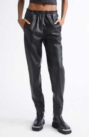 Diesel P-Hoenix Faux Leather Trousers in Deep/Black at Nordstrom, Size 10 Us