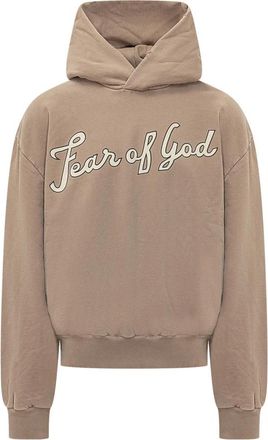 Fear of God 26 Classic Half Raglan Hoodie - Heren - Hoodies - Beige - M - Katoen - Hoodies & sweatvesten