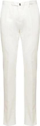 Incotex Slim-fit Pantalon - Heren - Slim Fit Broeken - Wit - 2XL - Katoen - Broeken